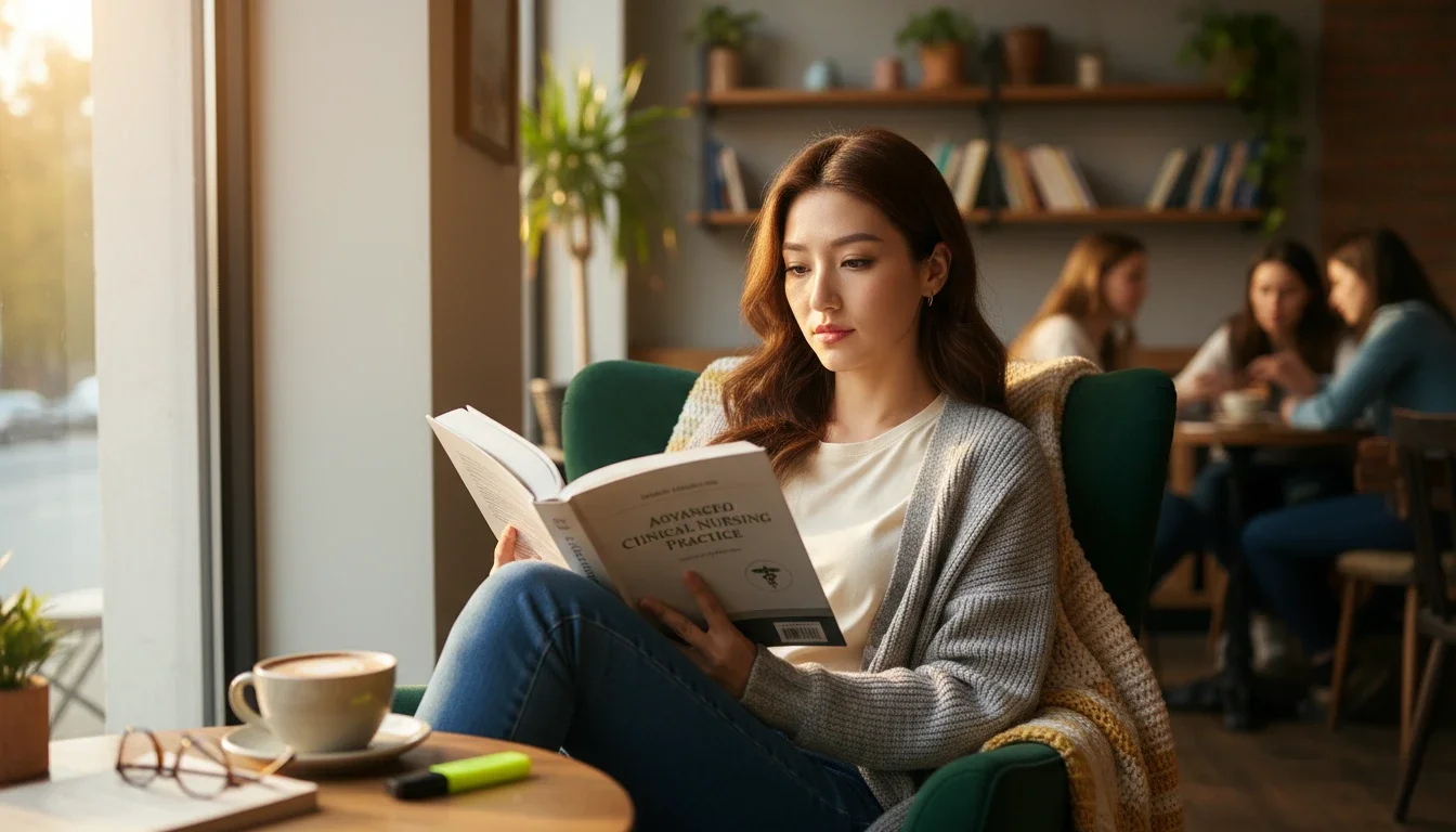 Quiet hours with books